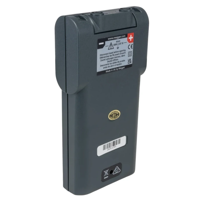 Megger Insulation & Continuity Tester, 250 V Minimum Test Voltage, 500 V Maximum Test Voltage, CAT III 300 V Safety MIT220