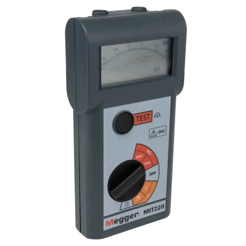 Megger Insulation & Continuity Tester, 250 V Minimum Test Voltage, 500 V Maximum Test Voltage, CAT III 300 V Safety MIT220