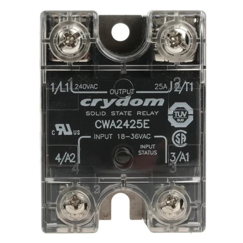Crydom Solid State Relay CW24 Series Panel Mount 25 A Load 280 Vrms Load 36Vrms Control CW24