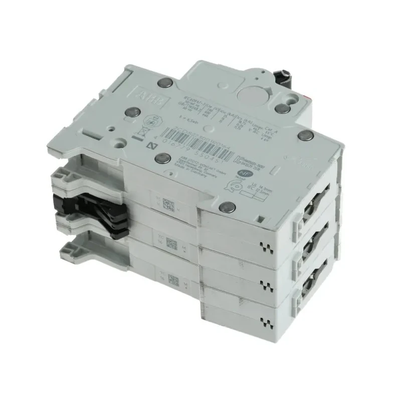 ABB System Pro M Compact S200M Miniature Circuit Breaker, 3-Pole, 16A, Type C, 440V AC, 12V DC, 10 2CDS273001R0164 S203M-C16