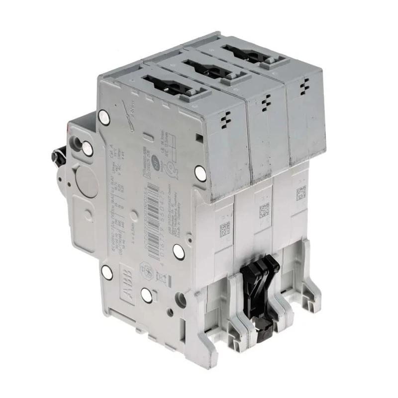 ABB System Pro M Compact S200M Miniature Circuit Breaker, 3-Pole, 25A, Type C, 440V AC, 12V DC, 10 2CDS273001R0254 S203M-C25