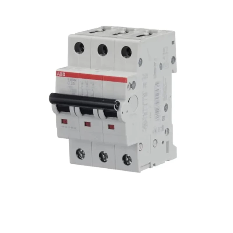 ABB System Pro M Compact S200M Miniature Circuit Breaker, 3-Pole, 25A, Type C, 440V AC, 12V DC, 10 2CDS273001R0254 S203M-C25