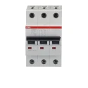 ABB System Pro M Compact S200M Miniature Circuit Breaker, 3-Pole, 25A, Type C, 440V AC, 12V DC, 10 2CDS273001R0254 S203M-C25