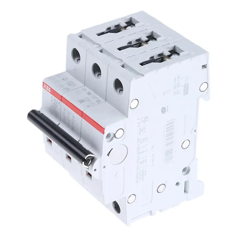 ABB System Pro M Compact S200M Miniature Circuit Breaker, 3-Pole, 40A, Type C, 440V AC, 125V DC 2CDS273001R0404 S203M-C40