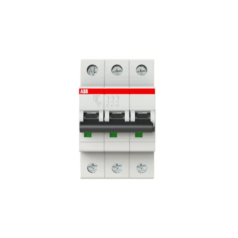 ABB System Pro M Compact S200M Miniature Circuit Breaker, 3-Pole, 40A, Type C, 440V AC, 125V DC 2CDS273001R0404 S203M-C40