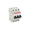 ABB System Pro M Compact S200M Miniature Circuit Breaker, 3-Pole, 50A, Type C, 440V AC, 12V DC 2CDS273001R0504 S203M-C50