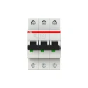 ABB System Pro M Compact S200M Miniature Circuit Breaker, 3-Pole, 50A, Type C, 440V AC, 12V DC 2CDS273001R0504 S203M-C50