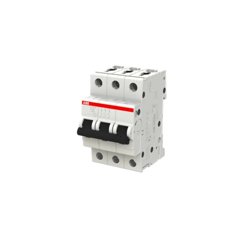 ABB System Pro M Compact S200M Miniature Circuit Breaker, 3-Pole, 63A, Type C, 440V AC, 125V DC 2CDS273001R0634 S203M-C63