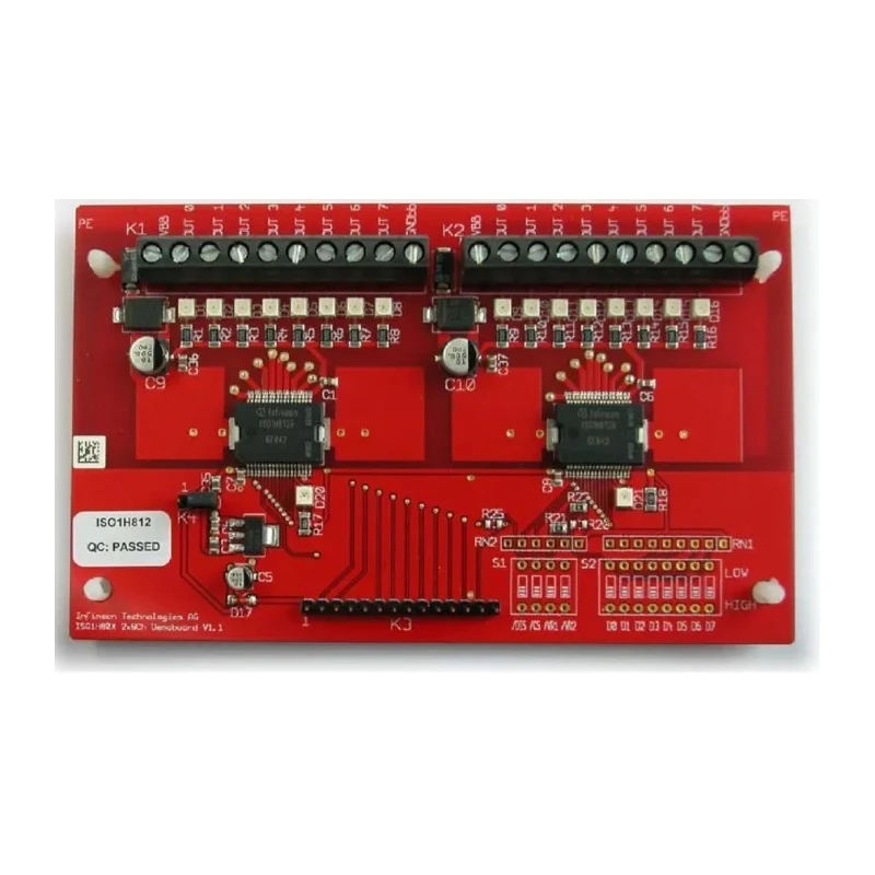 Infineon Evaluation Board for ISO1H812G with Active Current Limitation, Over Temperature Protection EVALISO1H812G
