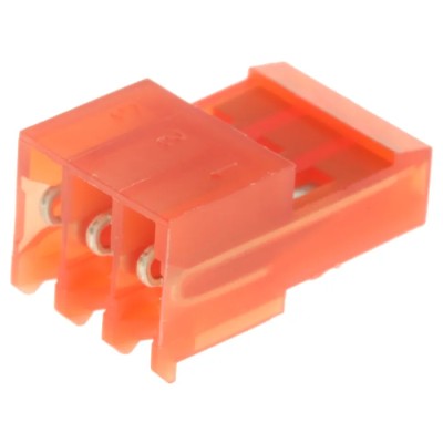 TE Connectivity 3-Way Shrouded Female IDC Connector for Cable, 1 Row, 5A, 250V AC, 2.54mm Pitch, MTA-156 Series 3-640440-3