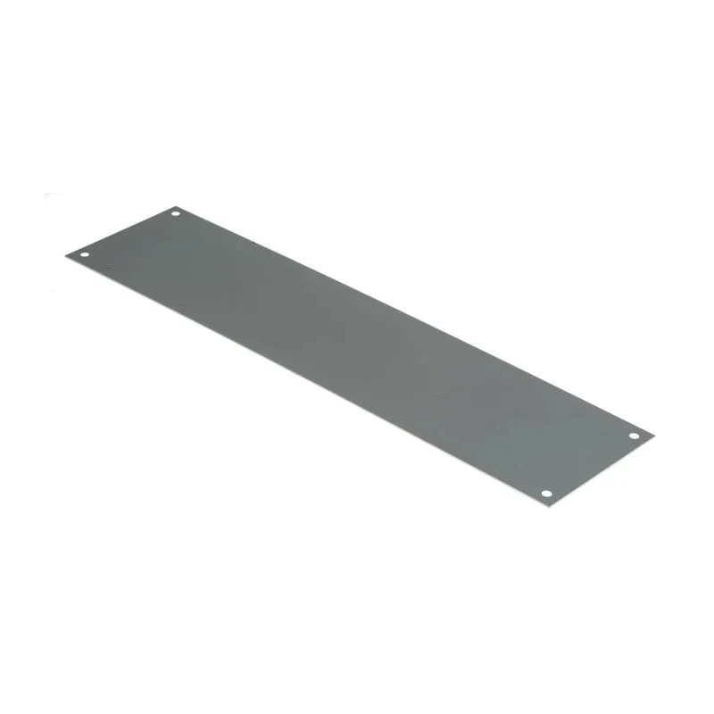 RS PRO Aluminium Screw Push Plate 300 mm x 75 mm, 1 mm Thickness 534-8975