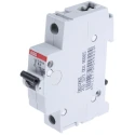 ABB System Pro M Compact Miniature Circuit Breaker 1-Pole 6A Type B 253V AC 72V DC 10kA Breaking 2CDS271001R0065 S201M-B6