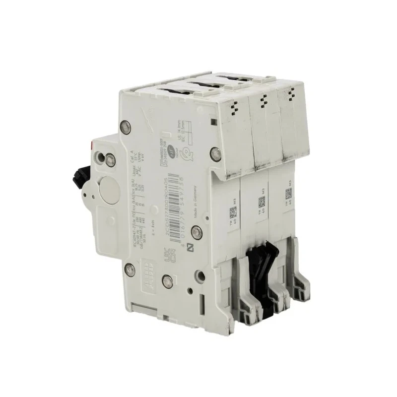 ABB System Pro M Compact S200M Miniature Circuit Breaker, 3-Pole, 40A, Type B, 440V AC, 12V DC 2CDS273001R0405 S203M-B40