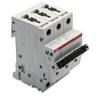 ABB System Pro M Compact S200M Miniature Circuit Breaker 3-Pole 63A Type B 440V AC 12V DC 10kA 2CDS273001R0635 S203M-B63