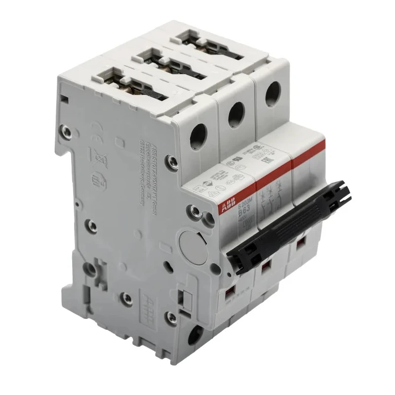 ABB System Pro M Compact S200M Miniature Circuit Breaker 3-Pole 63A Type B 440V AC 12V DC 10kA 2CDS273001R0635 S203M-B63