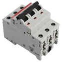 ABB System Pro M Compact Miniature Circuit Breaker 3-Pole 25A Type B 440V AC 12V DC 10 kA Breaking 2CDS273001R0255 S203M-B25
