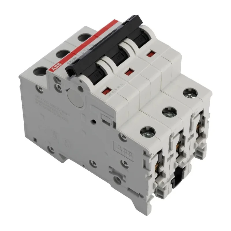 ABB System Pro M Compact Miniature Circuit Breaker 3-Pole 25A Type B 440V AC 12V DC 10 kA Breaking 2CDS273001R0255 S203M-B25