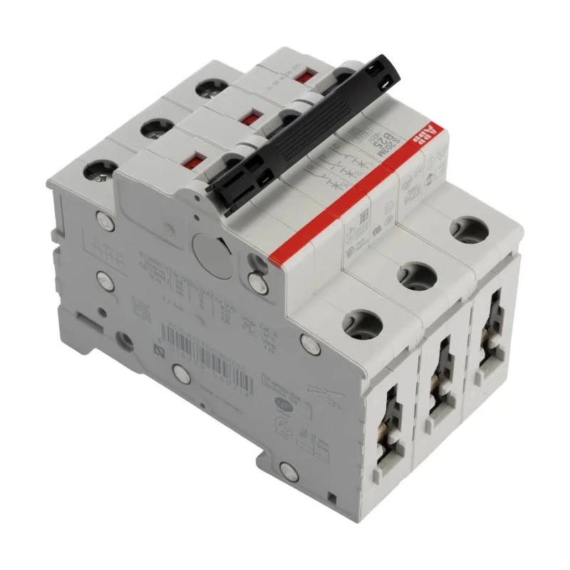 ABB System Pro M Compact Miniature Circuit Breaker 3-Pole 25A Type B 440V AC 12V DC 10 kA Breaking 2CDS273001R0255 S203M-B25
