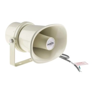 RS PRO 10W Beige Horn Speaker 315 Hz to 12.5 kHz Frequency Response IP66 10 Watt ABS Housing 535-0322