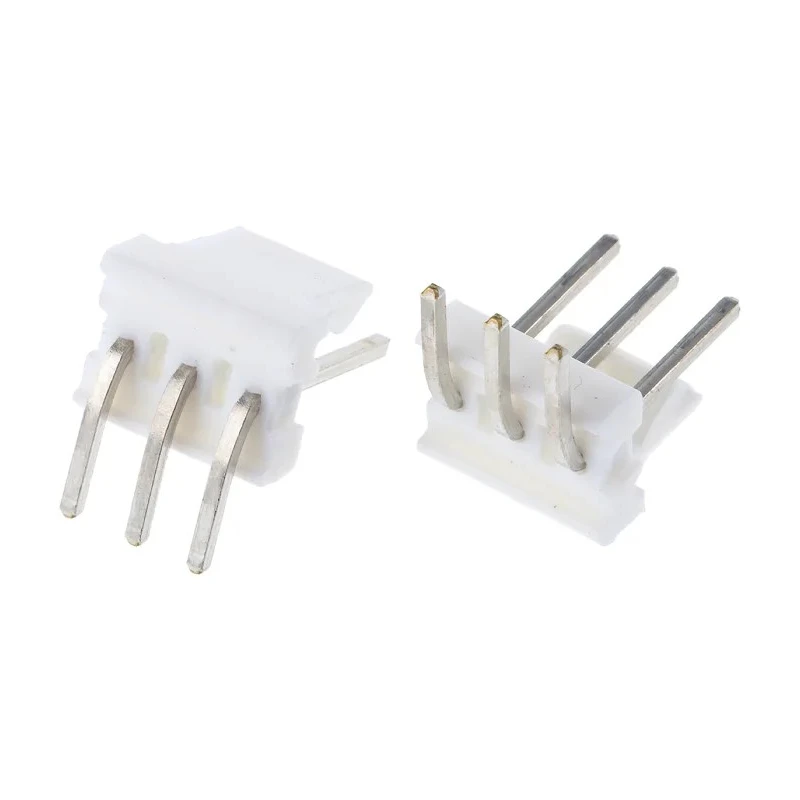 TE Connectivity MTA-100 Series Right Angle Through Hole Pin Header 3 Contacts 2.54 mm Pitch Unshrouded 640457-3