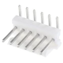TE Connectivity MTA-100 Series Right Angle Through Hole Pin Header 6 Contacts 2.54 mm Pitch 1 Row Unshrouded 640457-6