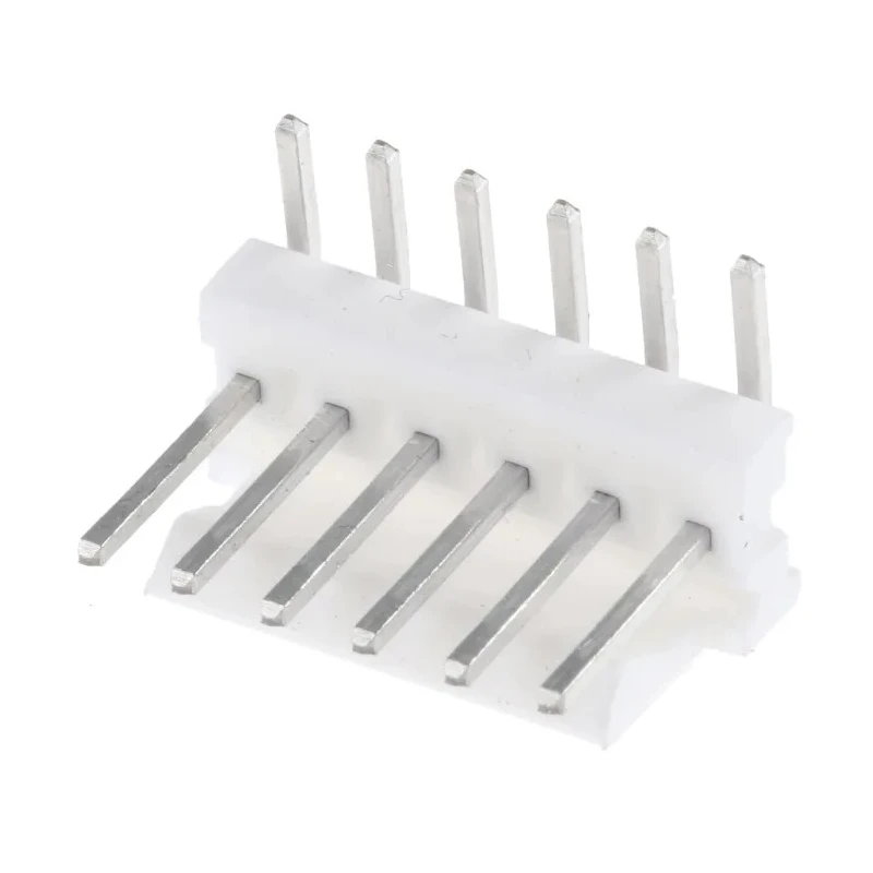 TE Connectivity MTA-100 Series Right Angle Through Hole Pin Header 6 Contacts 2.54 mm Pitch 1 Row Unshrouded 640457-6