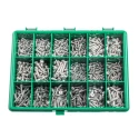 RS PRO Stainless Steel 890 Piece Pozidriv Drive Self-Tapping Screw/Bolt Kit 535-2362