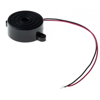 RS PRO Piezo Buzzer Component Panel Mount Continuous Tone 85 dB Sound Level 3 V dc Min 12 V dc Max 32 mm Diameter 5358275P