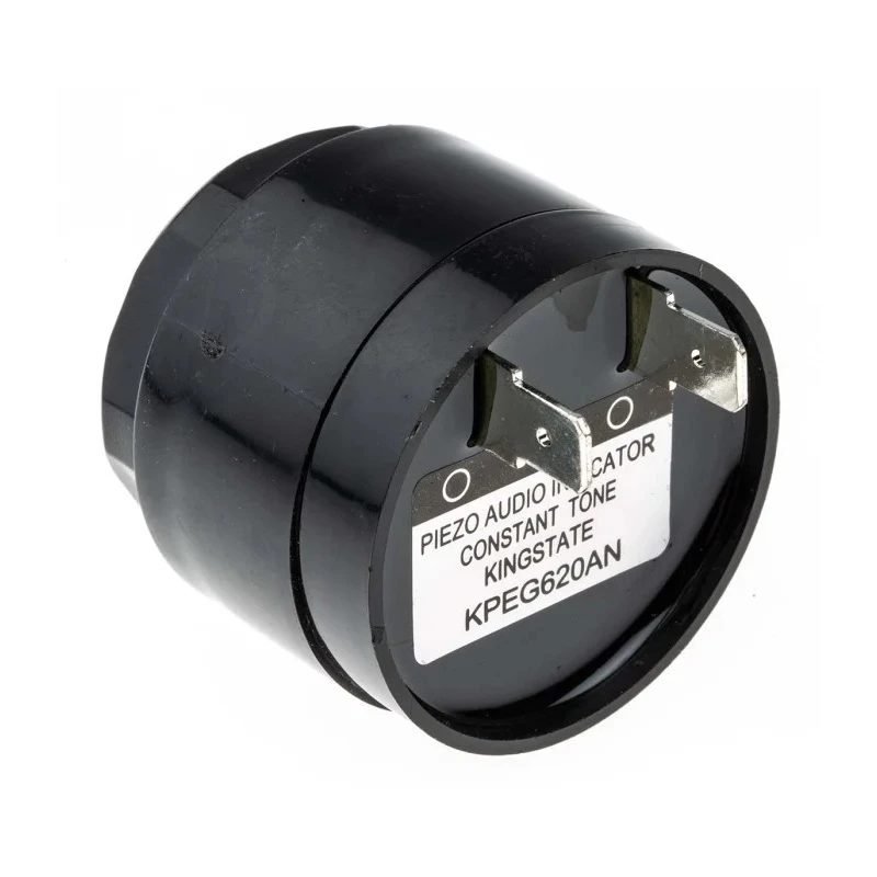 RS PRO 87 dB Panel Mount Continuous Internal 42.5 mm Diameter Piezo Buzzer Component 60 V ac/dc Min 250 V ac/dc Max 535-8477