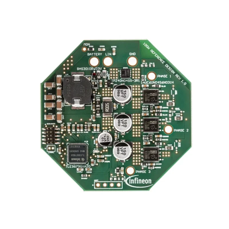 Infineon 3-Phase Motor Drive Development Board for MOTIX TLE9879QXW40 and IAUC60N04S6N031H Automotive WATERPUMP100W