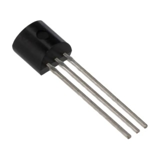 Texas Instruments LM19 Series Voltage Output Temperature Sensor, Through Hole Mount, Analogue, ±3.8°C, 3-Pin TO-92 LM19
