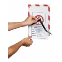 Durable Red, White A4 Wall-Mount Frame, 375 mm Height, 236 mm Width 4944132