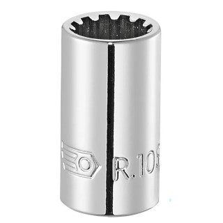 Facom 1/4 in Drive 9/32 in Standard Square Drive Chrome Vanadium Steel Socket R.9S