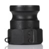 RS PRO Hose Connector 2 in ID, Polypropylene Body, Black Color, Maximum Operating Pressure 10 bar 200A-DIN-PG