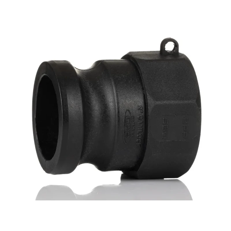 RS PRO Hose Connector 2 in ID, Polypropylene Body, Black Color, Maximum Operating Pressure 10 bar 200A-DIN-PG