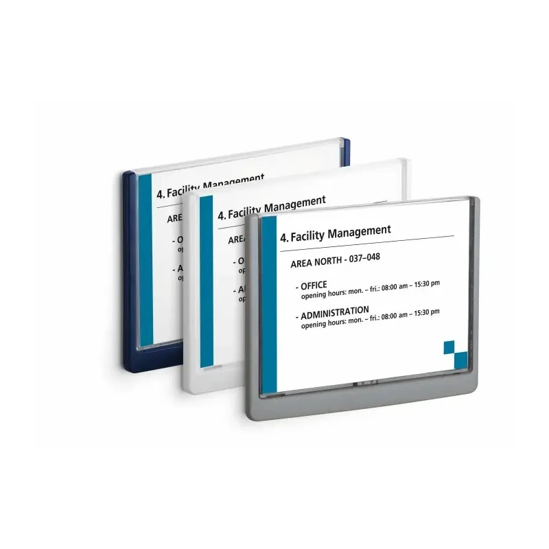 Durable Grey A5 Wall Mount Document Display 148.5 mm Height 210 mm Width 486637