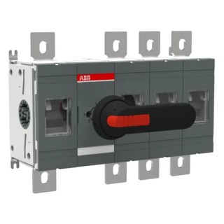 ABB 4-Pole Surface Mount Switch Disconnector OT Series, IP00, Black Handle, 0A 