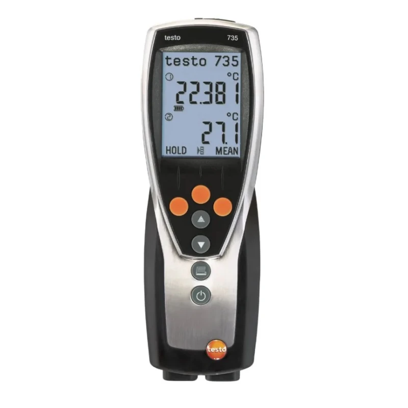 Testo Handheld Digital Thermometer PT100 Probe 3 Inputs 800°C Max ±0.2°C Accuracy 735-2