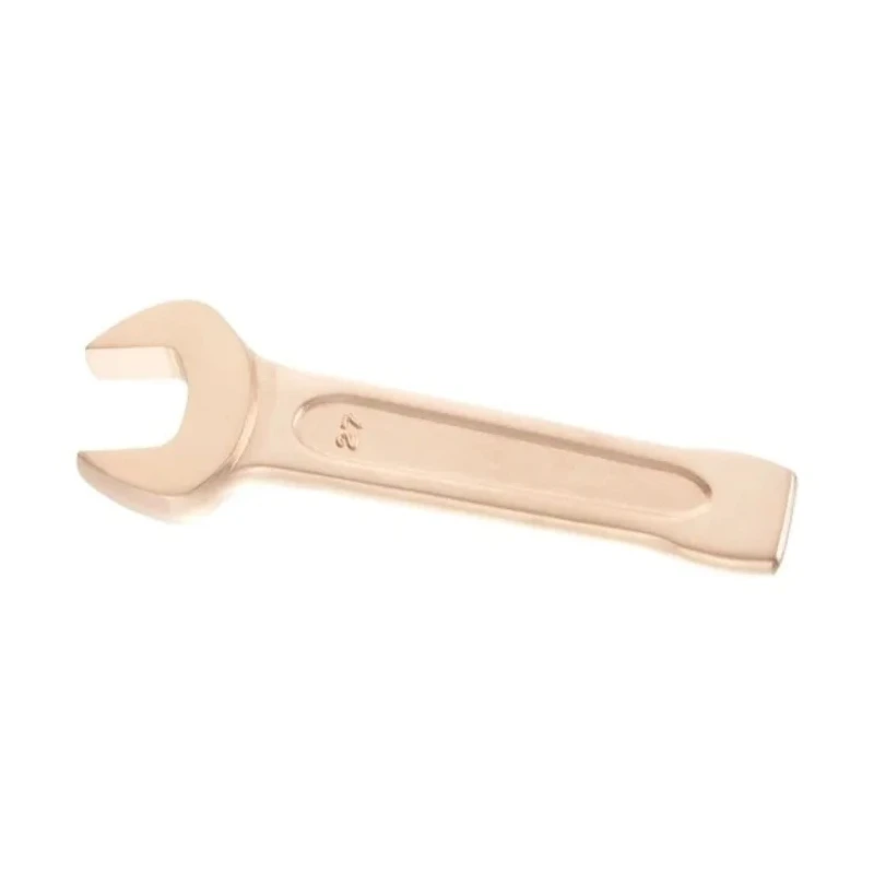 Facom Open End Spanner Metric 55 mm Size 305 mm Overall Length Beryllium Copper Alloy Non-Sparking 49.55SR