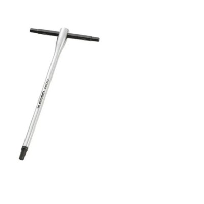 Facom T Metric Hex Key Hex Size 5 mm, Long Arm, Chrome Vanadium Steel, Chrome Finish 84TCD.5