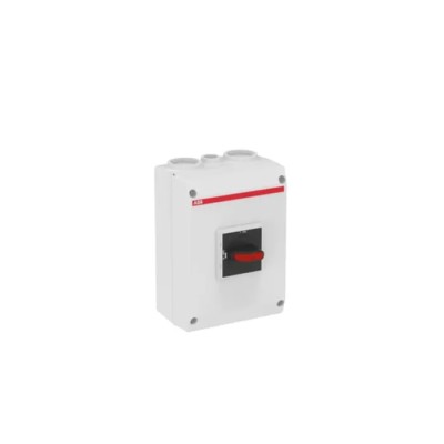 ABB 3-Pole Switch Disconnector 45A, IP65, Black Handle, Screw Clamp Terminal, OTE Series 