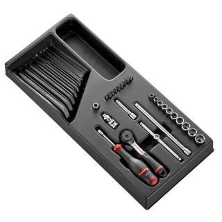 Facom 32-Piece 1/4 in 6 Point Socket Set MOD.R161-16