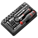 Facom 37-Piece 1/4 in Metric Socket & Bit Set MOD.R161-66
