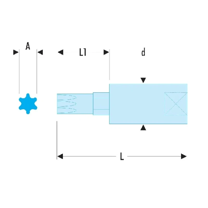 Facom 1/4 in Drive 3 mm Hexagon Square Socket with 37mm Overall Length RTM.3GRP