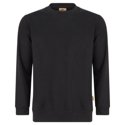 Orn Kestrel EarthPro Unisex Work Sweatshirt Black 65% GRS Recycled Polyester XS/5XL 1200R/B/2XL