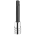 Facom 12.7 mm Hex Drive Socket Bit Steel Bright Chrome with Phosphate Finish SV.18LB