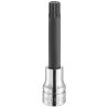 Facom 12.7 mm Hex Drive Socket Bit Steel Bright Chrome with Phosphate Finish SV.18LB