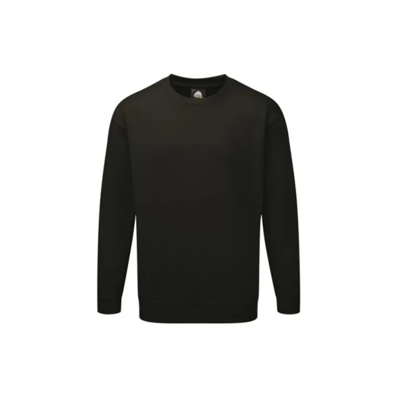 Orn Black 35% Cotton, 65% Polyester Unisex Work Sweatshirt 320gsm Premium Weight XL 1250-15/B/XL