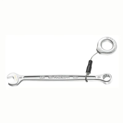 Facom Combination Spanner 34 mm, Chrome Finish, 12 Point, 15° Offset Angle, 390mm Overall Length 440.34SLS