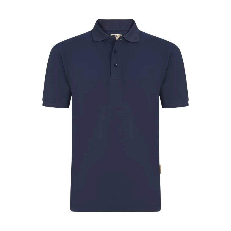 Orn Osprey EarthPro Navy Recycled Polyester, Cotton Premium Weight Polo Shirt 1100R/N/M